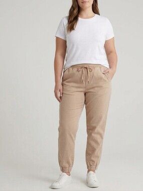 GAP Joggers Dull Pink Denim XXL Casual Loungewear Minimalist Utility Pants Y2K